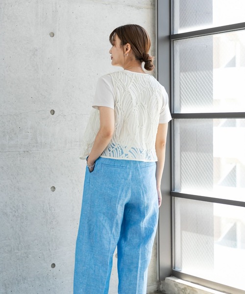 URBAN RESEARCH（アーバンリサーチ）の「レースジレ（シャツ/ブラウス・レディース・オフホワイト/ブラック・FREE）」の22枚目の写真