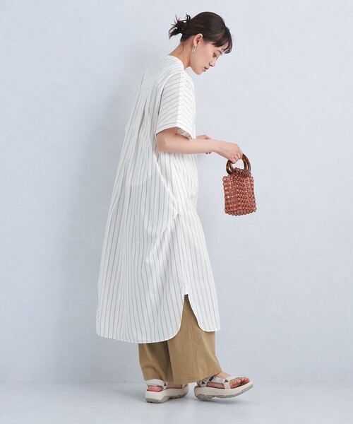 styling/ スタイリング ストライプ シャツワンピース M 新品未使用 ksta49-1.jpg