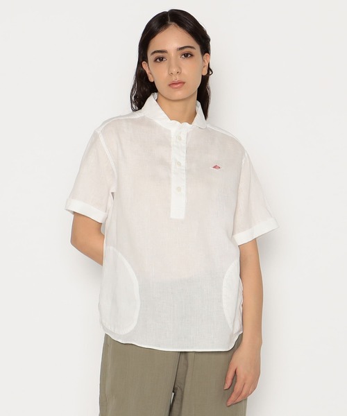 DANTON（ダントン）の「WOMEN'S LINEN ROUND COLLAR SHORT SLEEVE