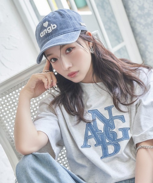 ANDGEEBEE（アンジービー）の「ケミカルウォッシュロゴキャップ（キャップ・レディース・ブルー/ブラック・FREE）」の9枚目の写真