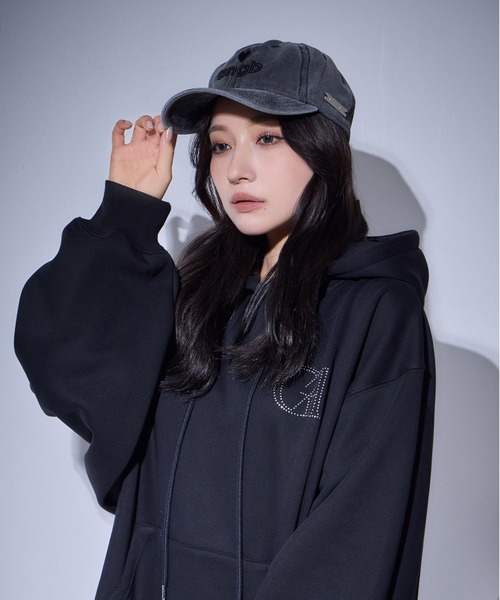 ANDGEEBEE（アンジービー）の「ケミカルウォッシュロゴキャップ（キャップ・レディース・ブルー/ブラック・FREE）」の19枚目の写真