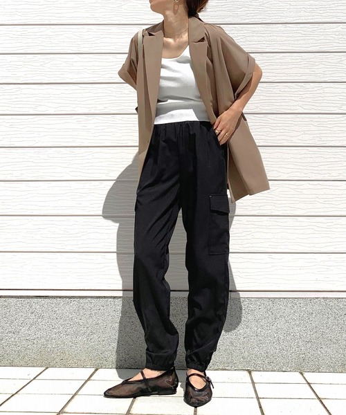 Q(キュー)の「ノースリニット(タンクトップ・レディース・アイボリー/ブラック/ホワイト系その他・MEDIUM)」の15枚目の写真