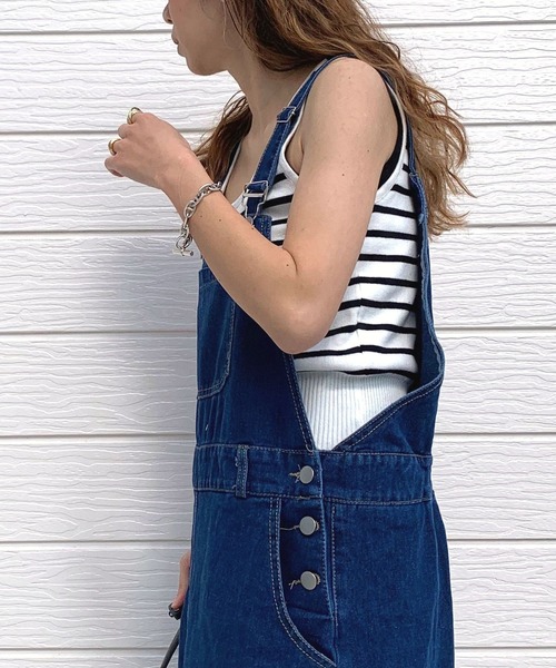 Q(キュー)の「ノースリニット(タンクトップ・レディース・アイボリー/ブラック/ホワイト系その他・MEDIUM)」の5枚目の写真