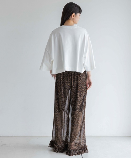 yuw（ユウ）の「ニットハーフパンツ　128105（その他パンツ・レディース・ブラック/グレー・FREE）」の4枚目の写真