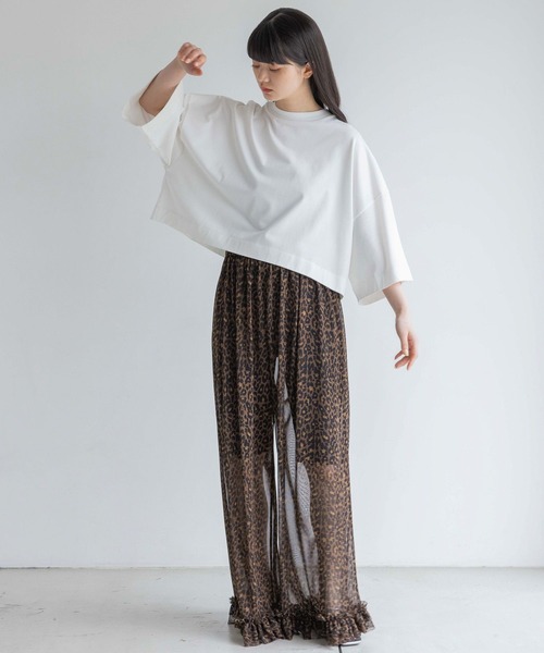 yuw（ユウ）の「ニットハーフパンツ　128105（その他パンツ・レディース・ブラック/グレー・FREE）」の6枚目の写真