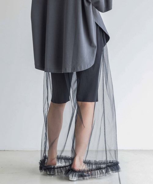 yuw（ユウ）の「ニットハーフパンツ　128105（その他パンツ・レディース・ブラック/グレー・FREE）」の12枚目の写真
