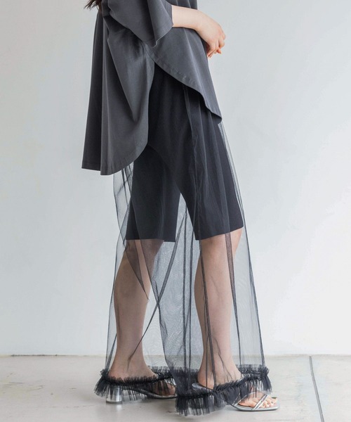 yuw（ユウ）の「ニットハーフパンツ　128105（その他パンツ・レディース・ブラック/グレー・FREE）」の13枚目の写真