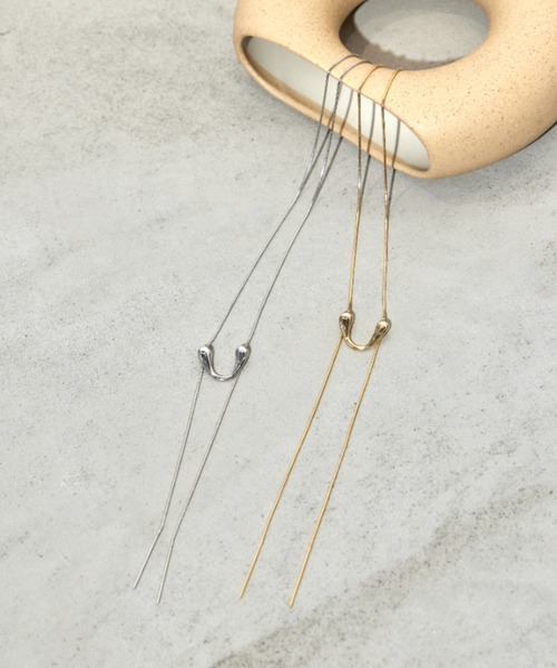 Shelly island（シェリーアイランド）の「ダブルロングループネックレス（ネックレス・レディース・ゴールド/シルバー・FREE）」の9枚目の写真