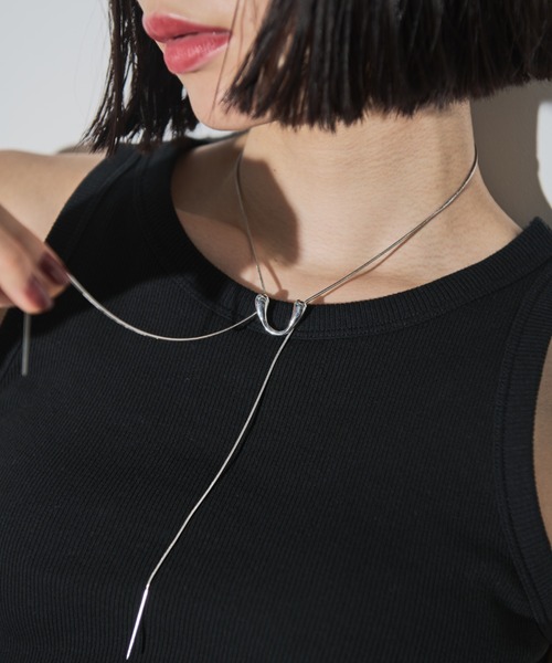 Shelly island（シェリーアイランド）の「ダブルロングループネックレス（ネックレス・レディース・ゴールド/シルバー・FREE）」の16枚目の写真