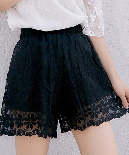 Miniministore(ミニミニストア)の「ペチパンツ 3分丈パンツショートパンツ ショーパン 短パン ハーフパンツ クロップド(その他パンツ・レディース・ブラック/ホワイト・FREE)」の2枚目の写真