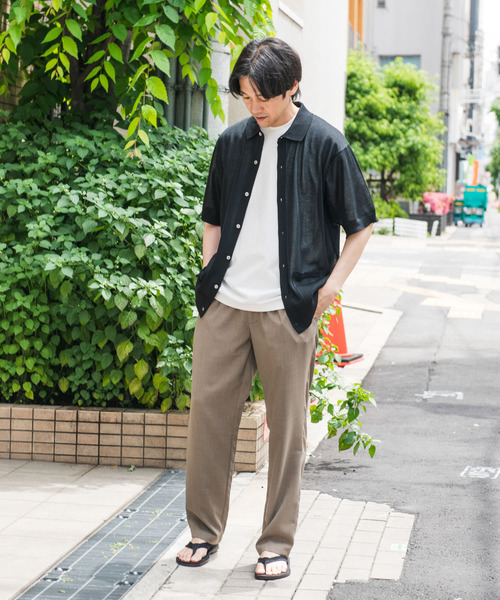 URBAN RESEARCH DOORS（アーバンリサーチドアーズ）の「リネンライク シャツカーディガン（カーディガン/ボレロ・メンズ・ブラック/ブルー/モカ・LARGE/MEDIUM）」の13枚目の写真