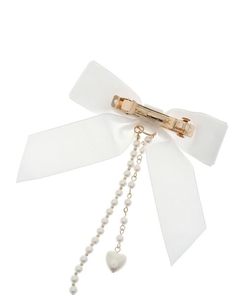 Justine Clenquet リボンパールヘアクリップ Justine Clenquet - Rachel barrette