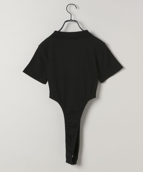 JEANASIS（ジーナシス）の「【Les Fleurs】ポロボディースーツ/127722（ポロシャツ・レディース・グレー/ブラック・FREE）」の11枚目の写真