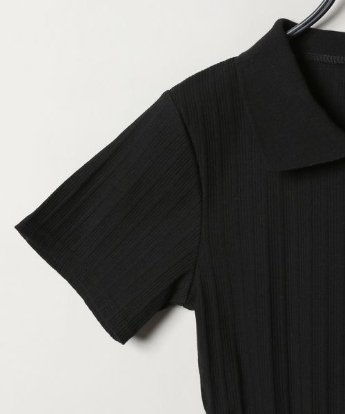 JEANASIS（ジーナシス）の「【Les Fleurs】ポロボディースーツ/127722（ポロシャツ・レディース・グレー/ブラック・FREE）」の9枚目の写真