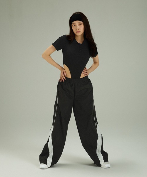 JEANASIS（ジーナシス）の「【Les Fleurs】ポロボディースーツ/127722（ポロシャツ・レディース・グレー/ブラック・FREE）」の12枚目の写真