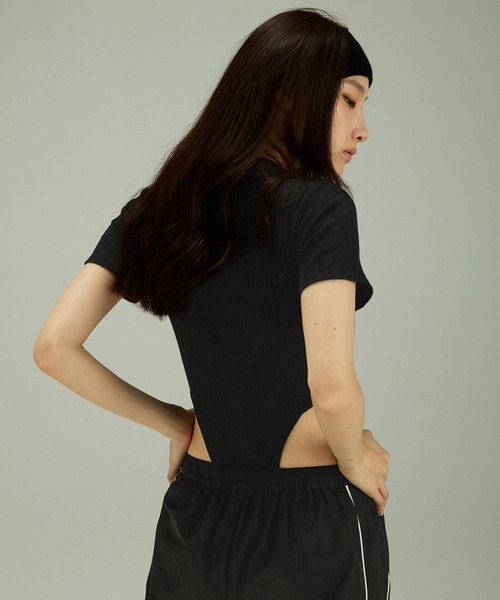 JEANASIS（ジーナシス）の「【Les Fleurs】ポロボディースーツ/127722（ポロシャツ・レディース・グレー/ブラック・FREE）」の16枚目の写真