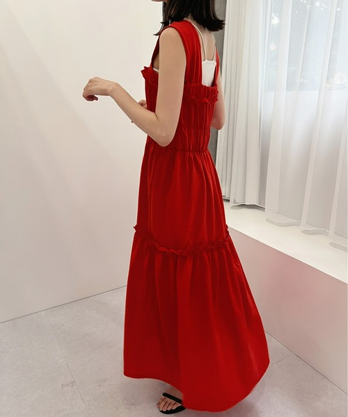 mic by Olu.(ミックバイオルドット)の「【ZOZOTOWN限定】スラブシャーリングワンピース(ワンピース・レディース・アイボリー/レッド/ブラック・FREE)」の22枚目の写真