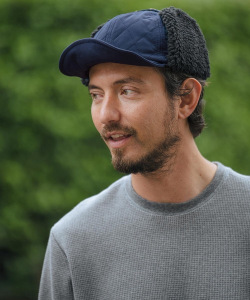 mko12134-Quilting Flap Cap フラップキャップ（キャップ