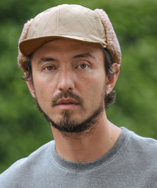 mko12134-Quilting Flap Cap フラップキャップ（キャップ）｜CAMBIO