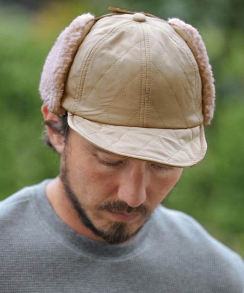 mko12134-Quilting Flap Cap フラップキャップ（キャップ）｜CAMBIO