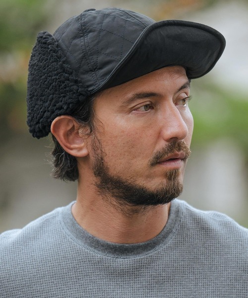 mko12134-Quilting Flap Cap フラップキャップ（キャップ）｜CAMBIO