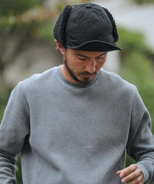 mko12134-Quilting Flap Cap フラップキャップ（キャップ）｜CAMBIO