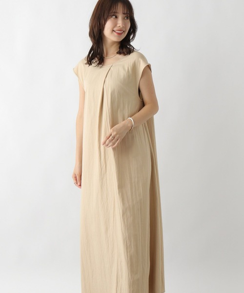 LEPSIM（レプシィム）の「2WAYリネン混ワンピース　124057（ワンピース・レディース・アイボリー/チャコールグレー/カーキブラウン・FREE）」の6枚目の写真