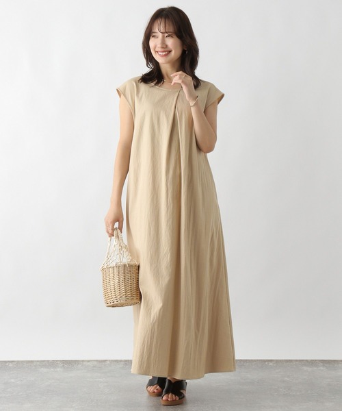 LEPSIM（レプシィム）の「2WAYリネン混ワンピース　124057（ワンピース・レディース・アイボリー/チャコールグレー/カーキブラウン・FREE）」の8枚目の写真