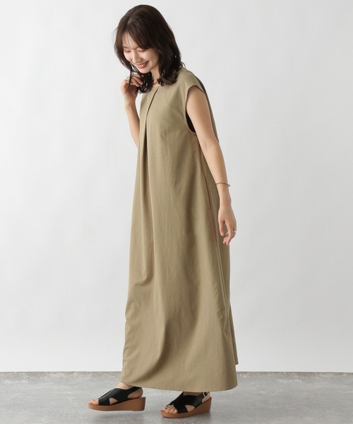 LEPSIM（レプシィム）の「2WAYリネン混ワンピース　124057（ワンピース・レディース・アイボリー/チャコールグレー/カーキブラウン・FREE）」の18枚目の写真