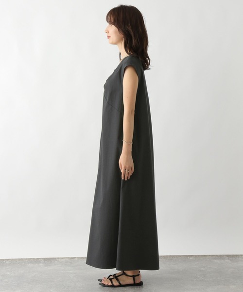 LEPSIM（レプシィム）の「2WAYリネン混ワンピース　124057（ワンピース・レディース・アイボリー/チャコールグレー/カーキブラウン・FREE）」の20枚目の写真