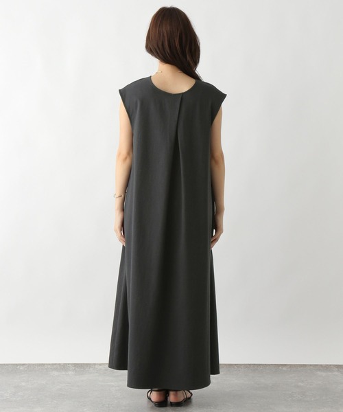 LEPSIM（レプシィム）の「2WAYリネン混ワンピース　124057（ワンピース・レディース・アイボリー/チャコールグレー/カーキブラウン・FREE）」の21枚目の写真