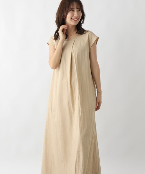 LEPSIM（レプシィム）の「2WAYリネン混ワンピース　124057（ワンピース・レディース・アイボリー/チャコールグレー/カーキブラウン・FREE）」の4枚目の写真