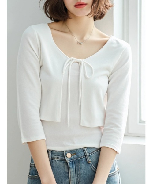 キャミソール付カーディガン（Tシャツ/カットソー）｜fifth（フィフス）