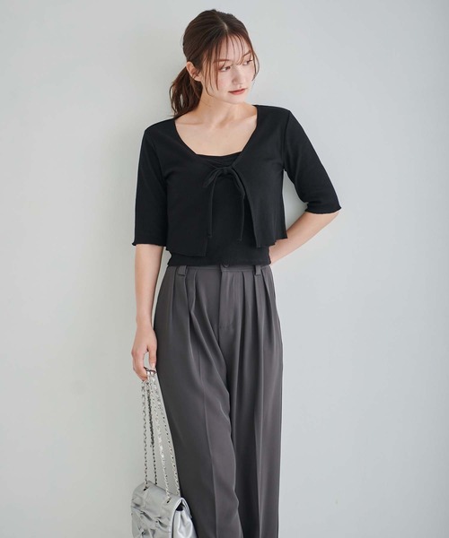 キャミソール付カーディガン（Tシャツ/カットソー）｜fifth（フィフス）