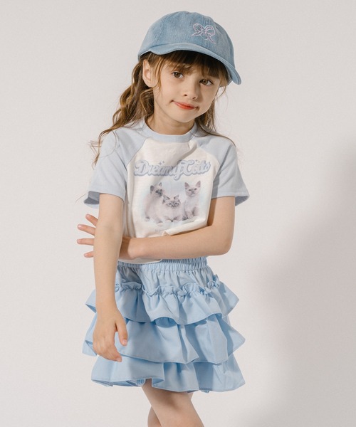 URBAN CHERRY(アーバンチェリー)の「ハートリボン刺繍デニムキャップ(キャップ・キッズ・ブラック/ブルー・FREE)」の18枚目の写真