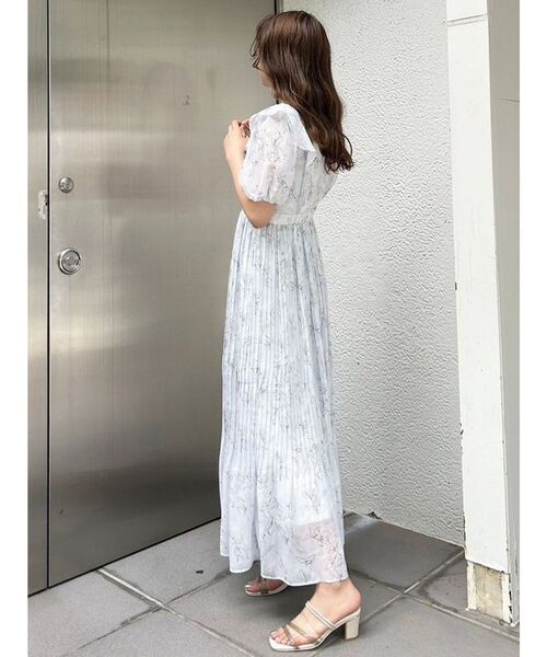 MERCURYDUO（マーキュリーデュオ）の「プリーツティアードワンピース（ワンピース・レディース・ネイビー/ベビーピンク/ライトグレー・SMALL/MEDIUM）」の15枚目の写真