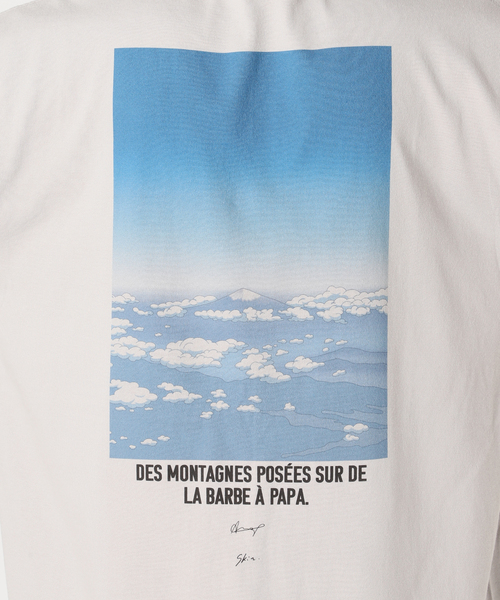 SKIN(スキン)の「skin × Ana Popescu / MERCREDI プリントTシャツ(Tシャツ/カットソー・メンズ・グレー/ホワイト・MEDIUM/LARGE)」の6枚目の写真