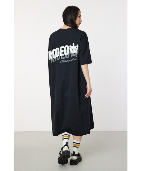 RODEO CROWNS WIDE BOWL(ロデオクラウンズワイドボウル)の「サガラワッペン ロゴ Tワンピース(ワンピース・レディース・ブラック/ダークグリーン/ピンク・FREE)」の22枚目の写真