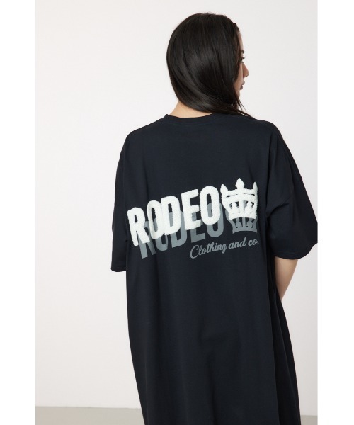 RODEO CROWNS WIDE BOWL(ロデオクラウンズワイドボウル)の「サガラワッペン ロゴ Tワンピース(ワンピース・レディース・ブラック/ダークグリーン/ピンク・FREE)」の20枚目の写真