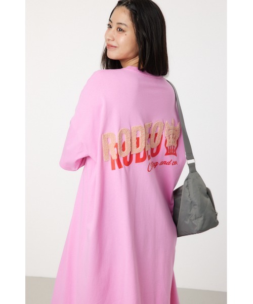 RODEO CROWNS WIDE BOWL(ロデオクラウンズワイドボウル)の「サガラワッペン ロゴ Tワンピース(ワンピース・レディース・ブラック/ダークグリーン/ピンク・FREE)」の11枚目の写真