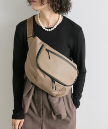 ear PAPILLONNER | 《軽量/ユニセックス》【BURLAPOUTFITTER×ear】レザーフラップジップショルダーバッグ/ボディバッグ(ショルダーバッグ)