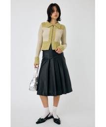 MOUSSY | F/LEATHER TUCKED ミディアムスカート(スカート)