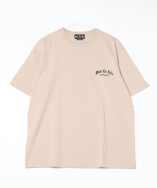 ムラサキスポーツ（ムラサキスポーツ）の「WEST CO LIFE/ウエストコライフ  WCTｼｬﾂ【ﾌｫﾄ】 MOWC24SM008（Tシャツ/カットソー・メンズ・ベージュ/ホワイト/ブラック・M/L）」の5枚目の写真