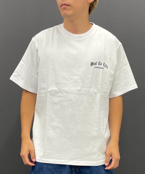 ムラサキスポーツ（ムラサキスポーツ）の「WEST CO LIFE/ウエストコライフ  WCTｼｬﾂ【ﾌｫﾄ】 MOWC24SM008（Tシャツ/カットソー・メンズ・ベージュ/ホワイト/ブラック・M/L）」の6枚目の写真