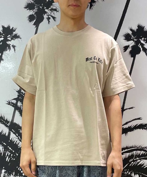 ムラサキスポーツ（ムラサキスポーツ）の「WEST CO LIFE/ウエストコライフ  WCTｼｬﾂ【ﾌｫﾄ】 MOWC24SM008（Tシャツ/カットソー・メンズ・ベージュ/ホワイト/ブラック・M/L）」の14枚目の写真