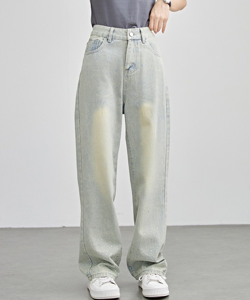 MUSINSA STANDARD LADY'S_ツイストセミバルーンデニムパンツ_3色 MUSINSA公式 | MUSINSA STANDARD WOMAN Women's Twist Semi