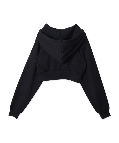 WEGO（ウィゴー）の「WEGO/ラインストーンWジップショートパーカー（パーカー・レディース・ブラック/その他1・FREE）」の7枚目の写真