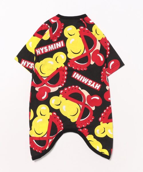 HYSTERIC MINI（ヒステリックミニ）の「MY FIRST HYSTERIC [BLACKLABEL]ROLLINGMINI総柄コンビ肌着（ロンパース・キッズ・ブラック系その他/ホワイト系その他・FREE）」の3枚目の写真