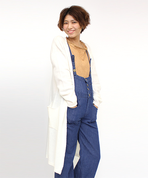 mystic（ミスティック）の「【mystic】圧縮ウールカーディガン（カーディガン/ボレロ・レディース・オフホワイト/キャメル/グレー/ブラック・ﾌﾘ-）」の16枚目の写真