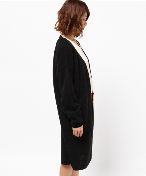 mystic（ミスティック）の「【mystic】圧縮ウールカーディガン（カーディガン/ボレロ・レディース・オフホワイト/キャメル/グレー/ブラック・ﾌﾘ-）」の11枚目の写真